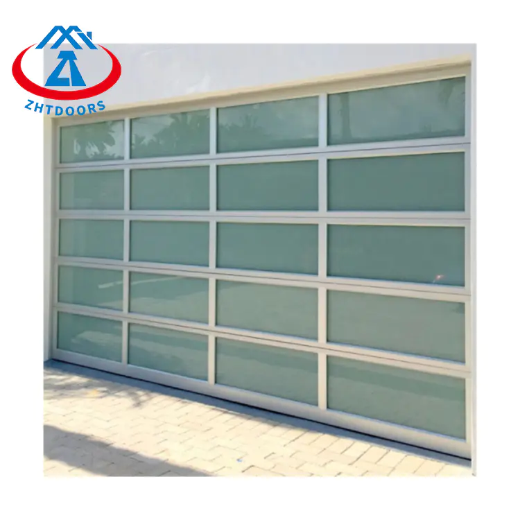 Modern Electric Glass Aluminum Garage Doors Residential