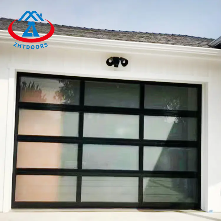 Modern Style Automatic Sectional Glass Garage Door