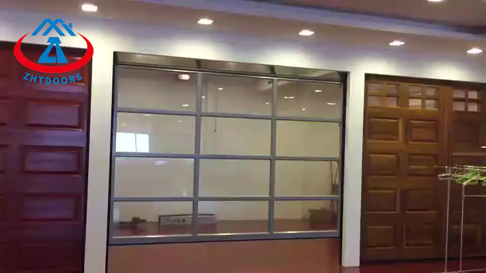 New Fashion Luxury Villa Aluminum Glass Garage Door