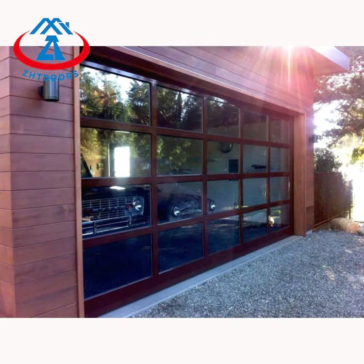 Residential Modern Aluminum Glass Garage Door Full
