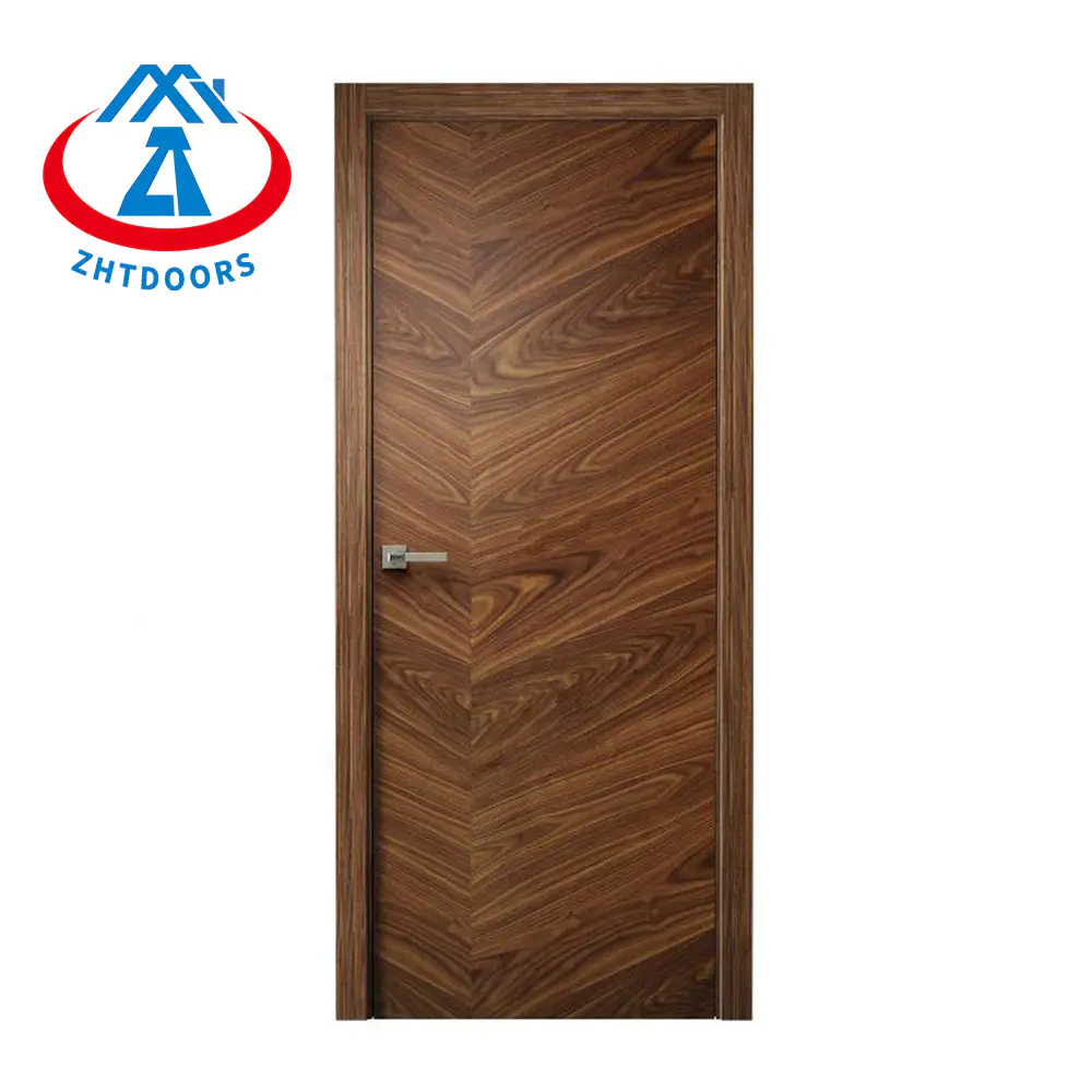 Bespoke Walnut Solid Wood Paneled Invisible BS Fireproof Door