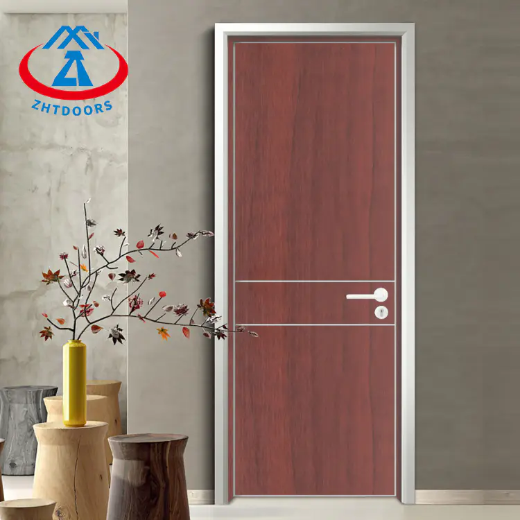 China Scratch Resistant Internal Wood Melamine Hpl BS Fireproof Door
