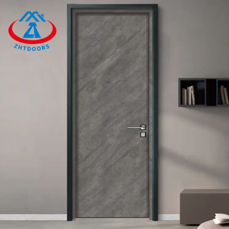 China Scratch Resistant Internal Wood Melamine Hpl BS Fireproof Door