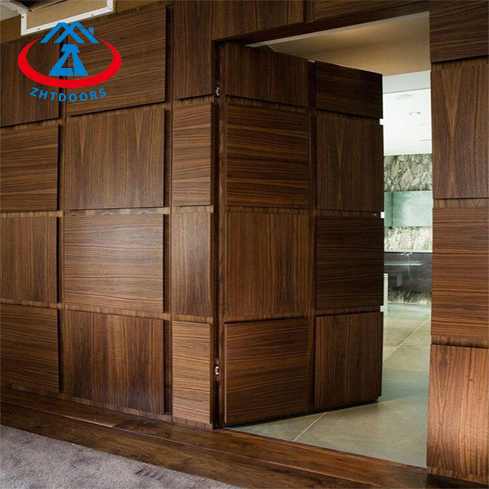Walnut Bespoke Solid Wood Paneled Door 1 Hours BS Fireproof Door