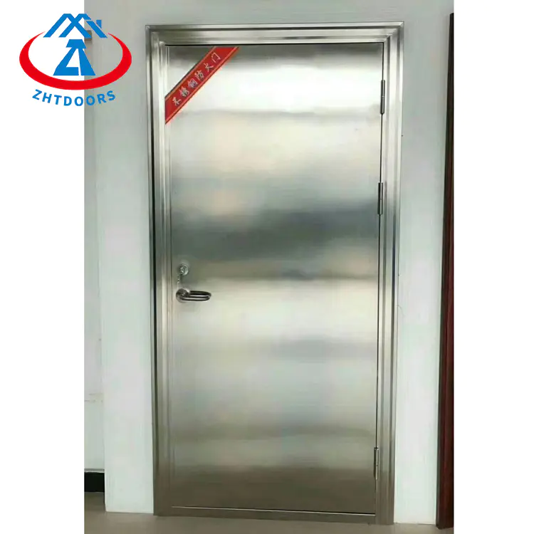 China Supplier Security Main Glass Grill Stainless BS Fireproof Door