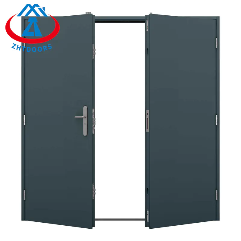 China Entrance Sliding Metal Steel Security BS Fireproof Door