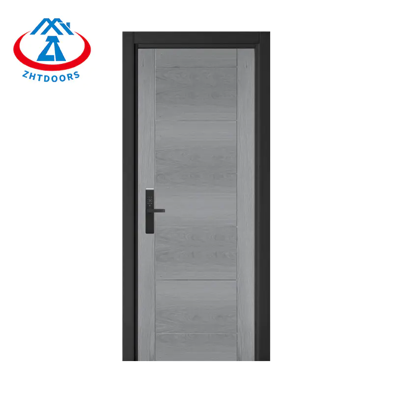 Internal AS Fireproof Wooden Doors For Hotels Grey