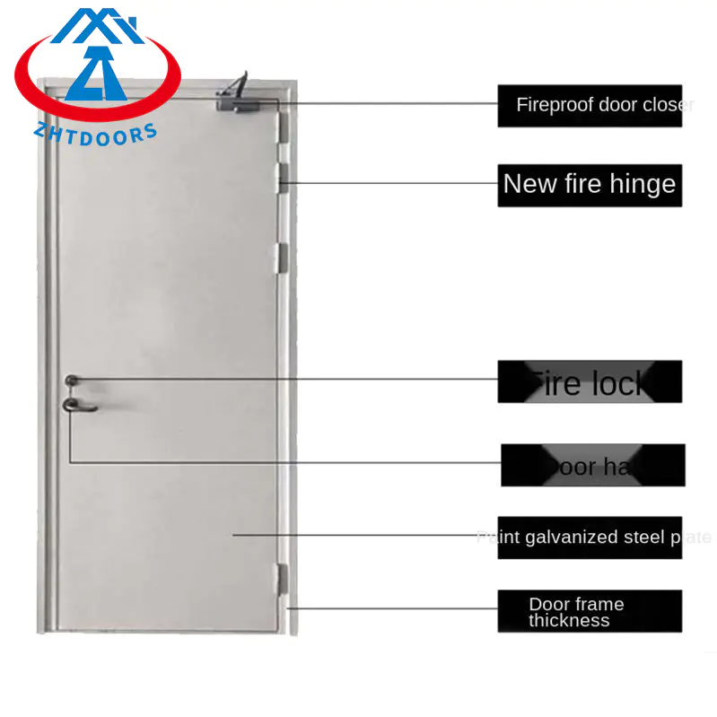 Customized Security Stainless Good Metal Entry AS Fireproof Door
