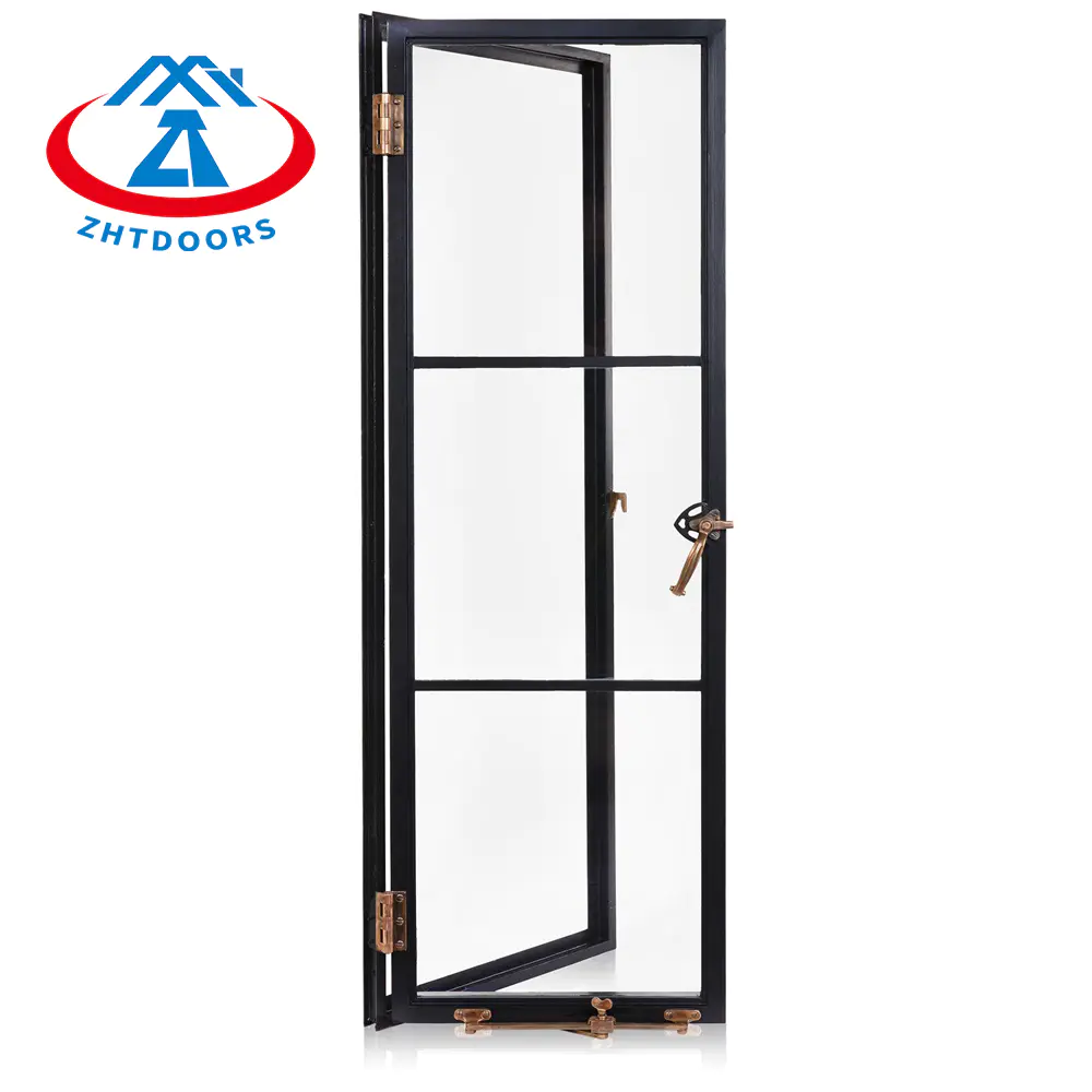 Fire Prevention Narrow Frame Casement Aluminum Single EN Fireproof Door