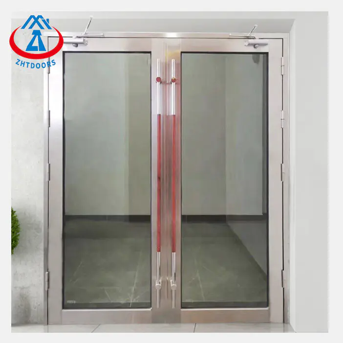 EN 120mins Fireproof Glass Doors Steel Flush Doors
