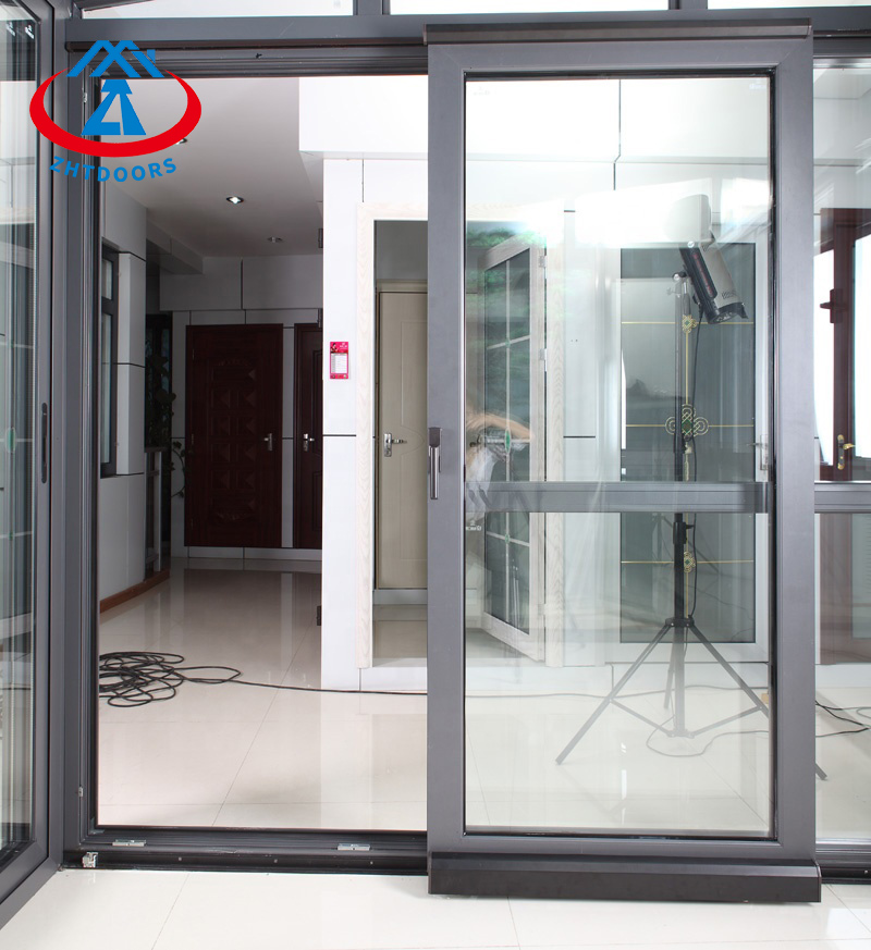 China Security Aluminium Escape EN Fire Proof Glass Door