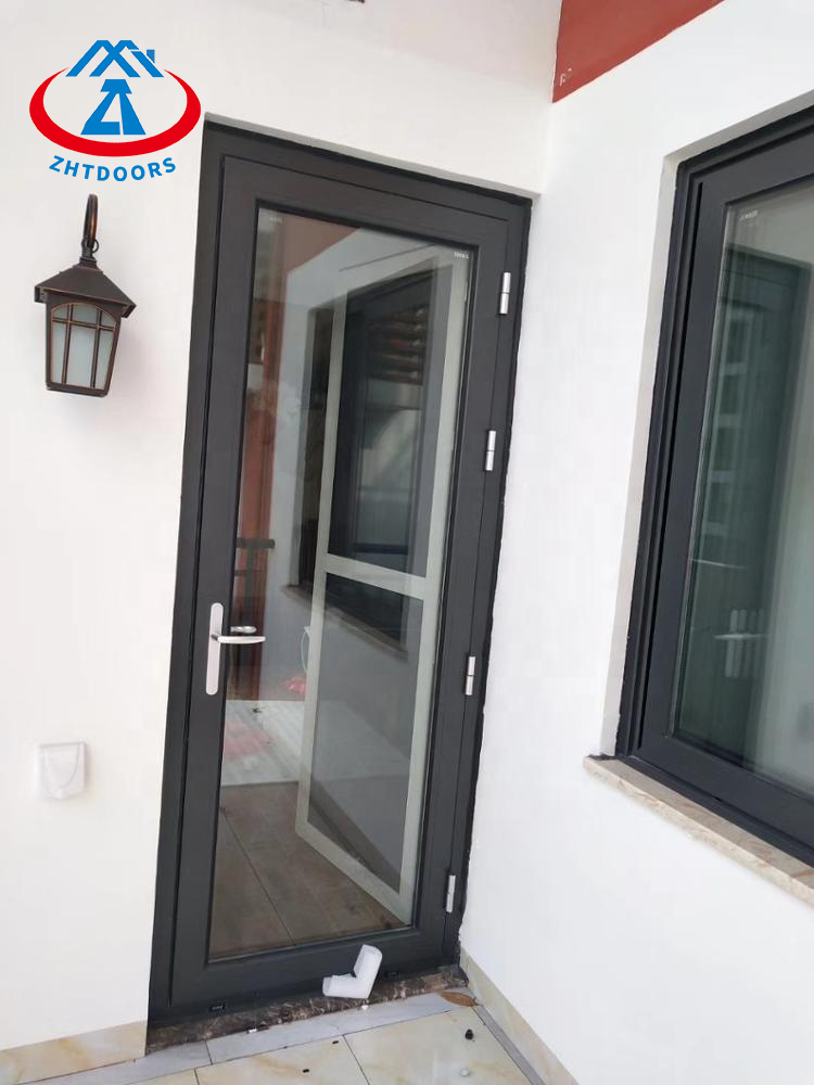 China Security Aluminium Escape EN Fire Proof Glass Door