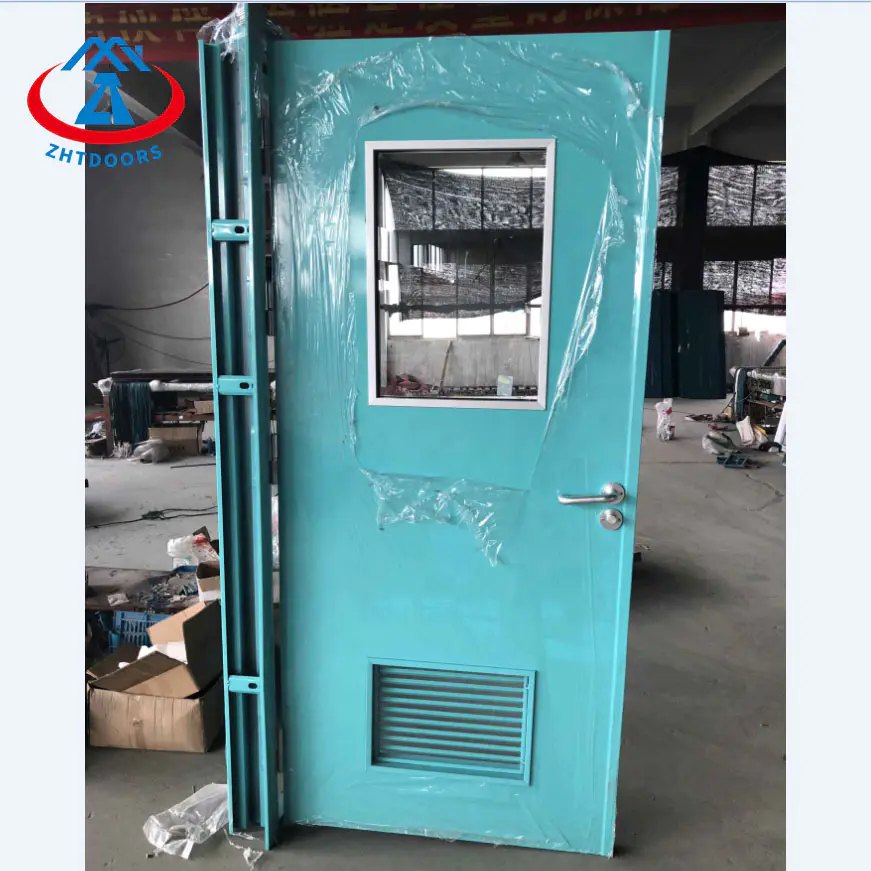 Exterior Metal Steel Emergency AS Fireproof Glass Door