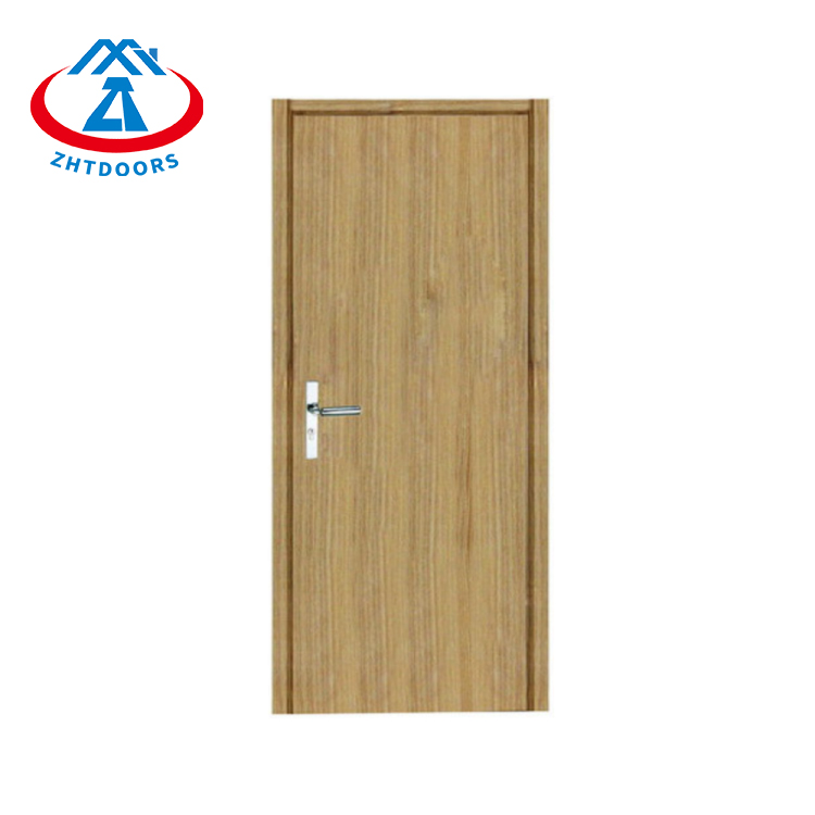 En Commercial Interior Solid Wooden Fire Rated Glass Door | Zhongtai