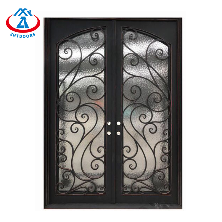 Security AS Fire Rated Exterior Glass Iron Door