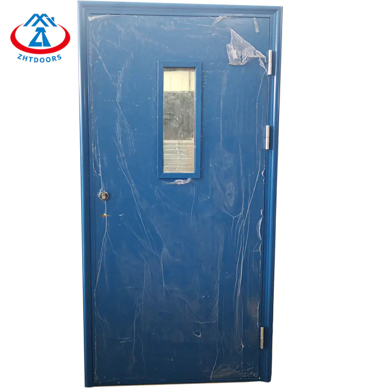 Color Customized Steel Fire Rated Door With Glass UL Fireproof Door