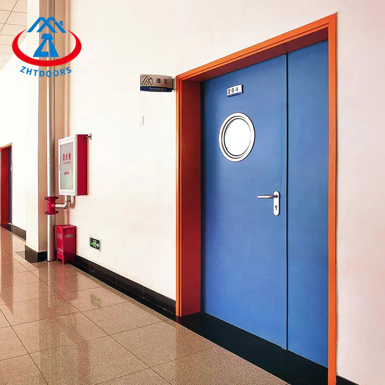 Double Leaf Interior Security Emergency Exit Waterproof UL Fireproof Door