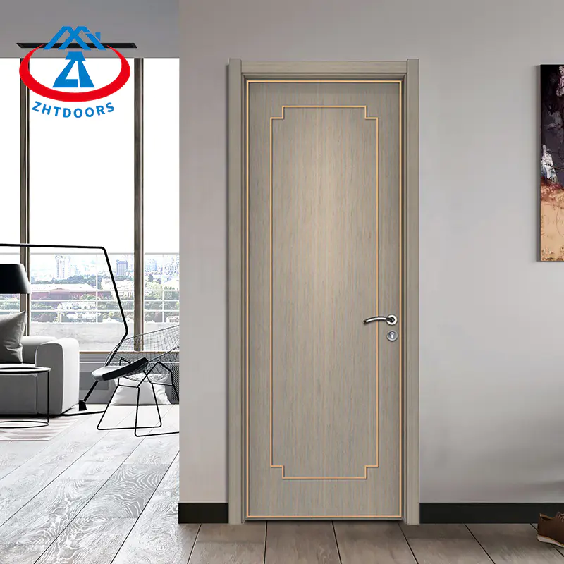 Hot Sale Morden Security Simple Design Solid Wood EN Fireproof Door