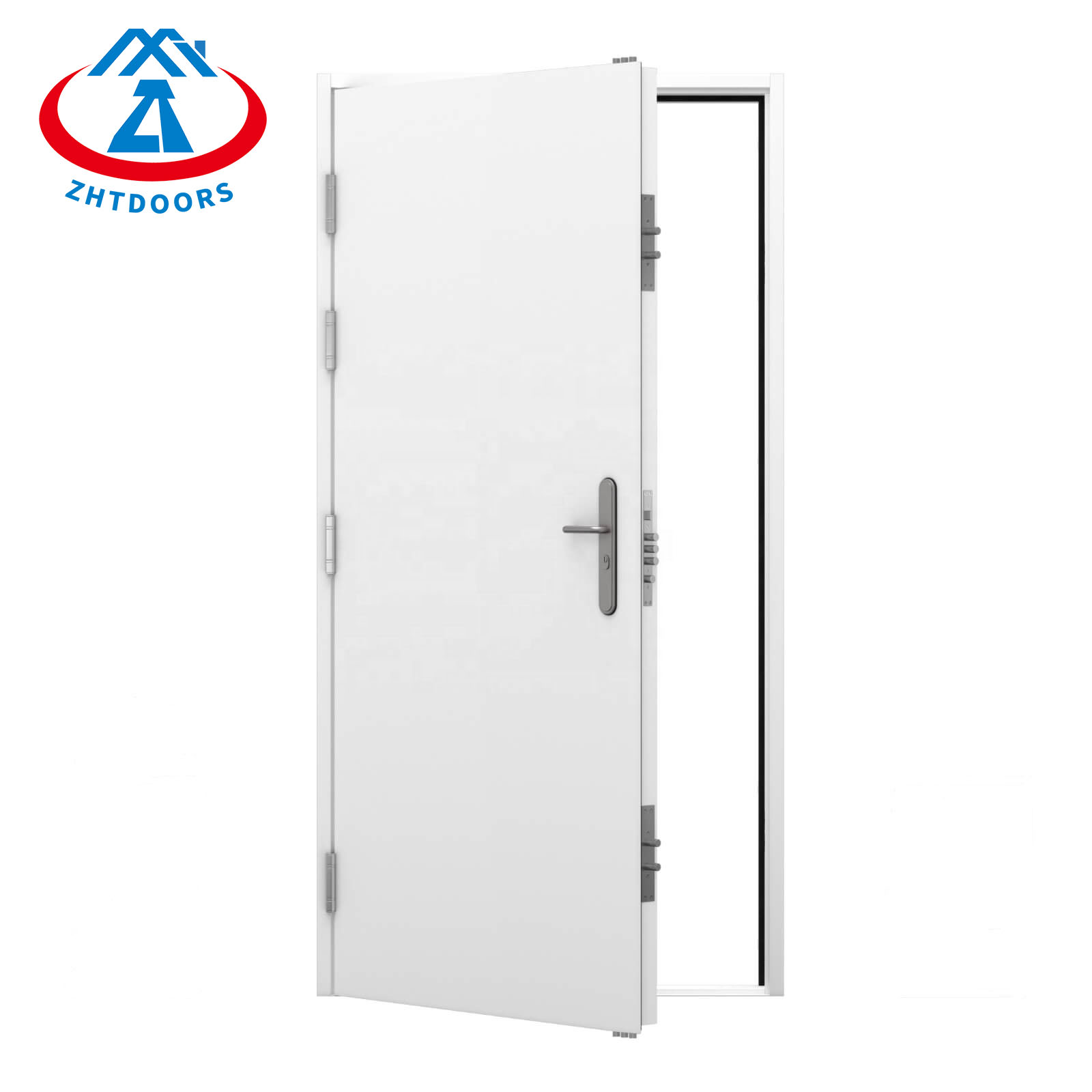 Metal Fireproof Entrance Sliding Glass Steel EN Fireproof Door