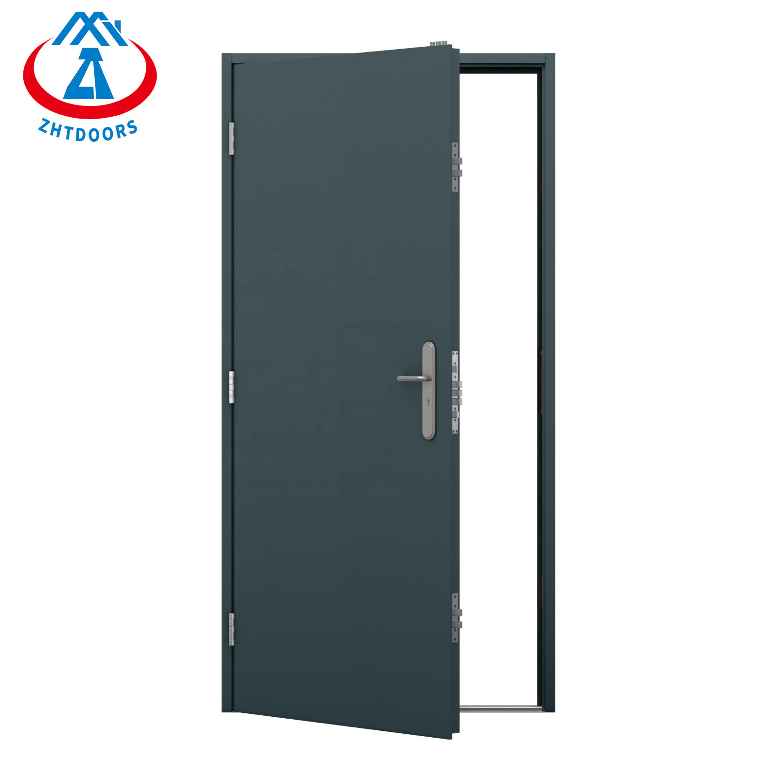 Metal Fireproof Entrance Sliding Glass Steel EN Fireproof Door