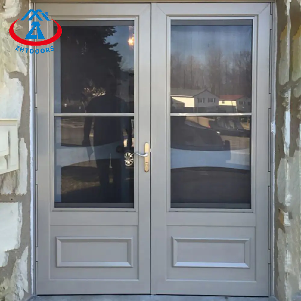 Aluminum Small Double Leaf Exterior  AS Fireproof Door