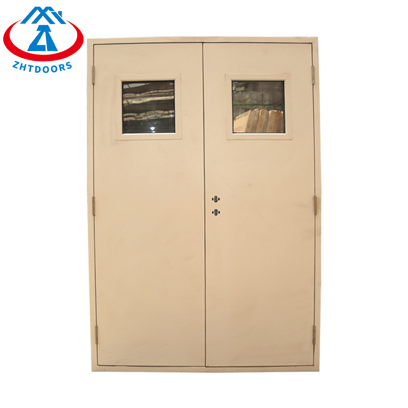 Metal Frame Fireproof Glass Emergency Exit UL Fireproof Door