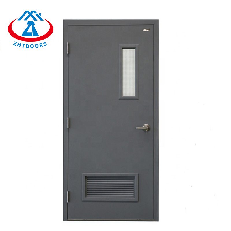 Metal Frame Fireproof Glass Emergency Exit UL Fireproof Door