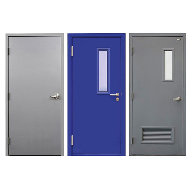 Steel Single Flush UL Fireproof Door With Vision Glass