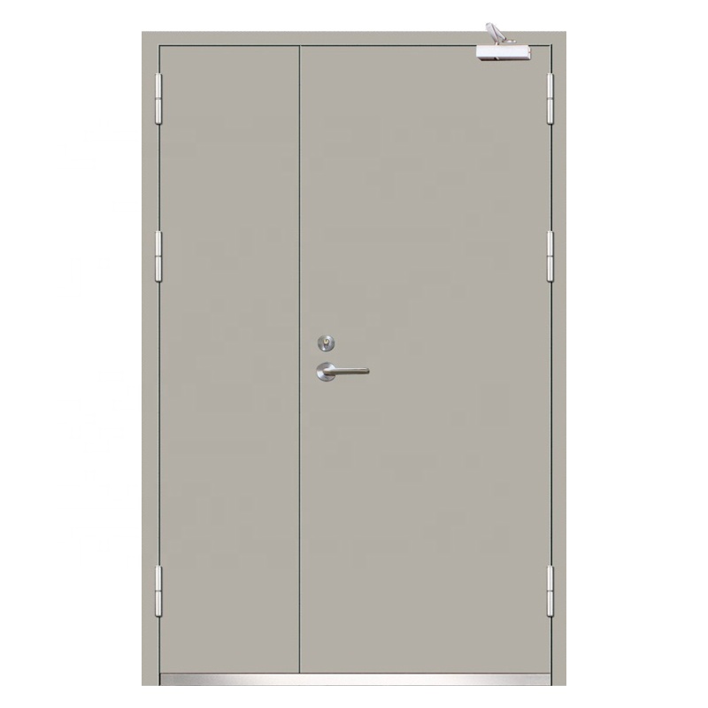 Steel Single Flush UL Fireproof Door With Vision Glass