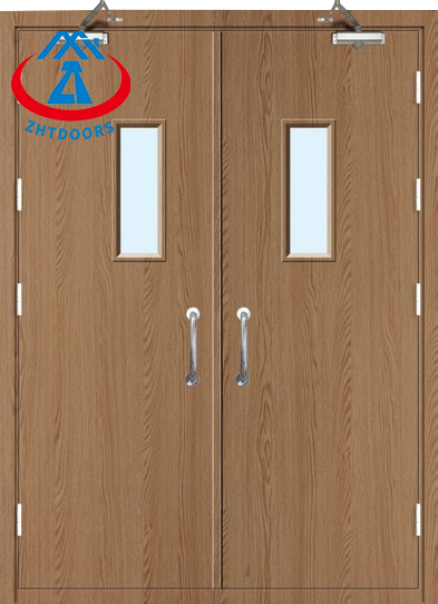 Factory Direct Sales Wood Grain Steel Main Gate EN Fireproof Door