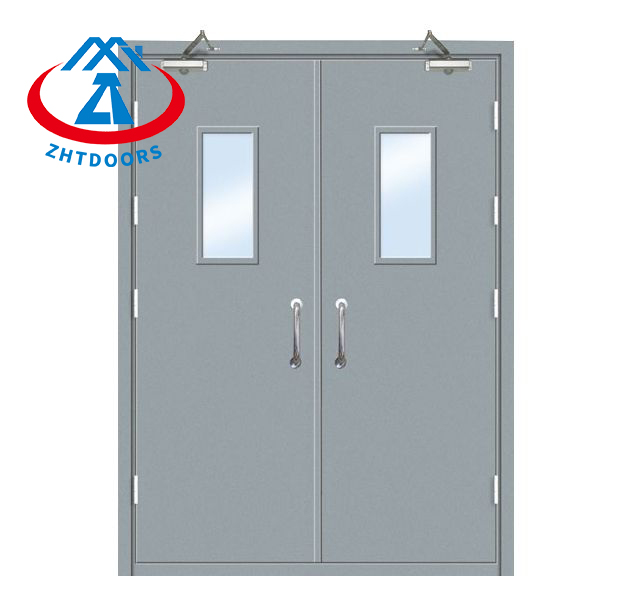 Factory Direct Sales Wood Grain Steel Main Gate EN Fireproof Door
