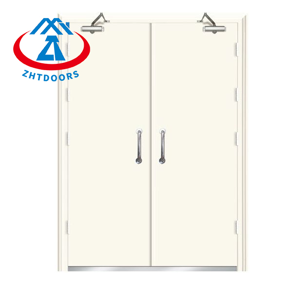 Factory Direct Sales Wood Grain Steel Main Gate EN Fireproof Door