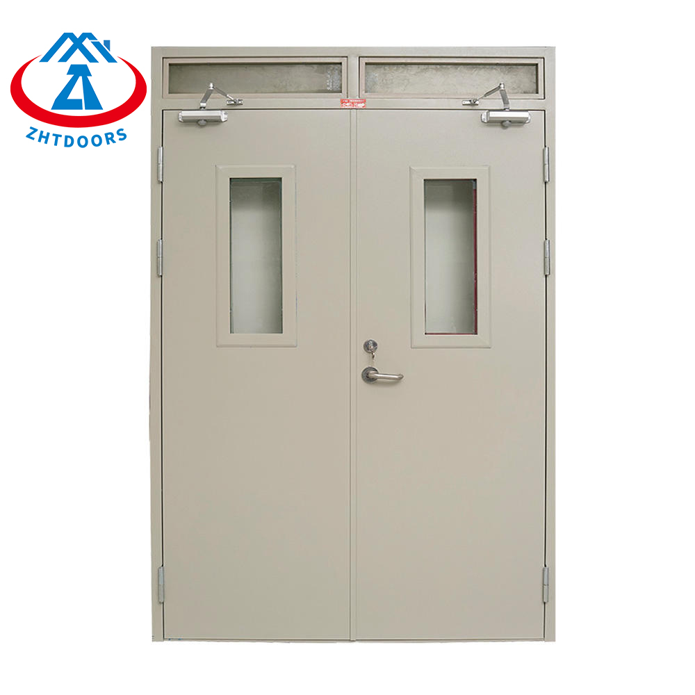 Factory Direct Sales Wood Grain Steel Main Gate EN Fireproof Door