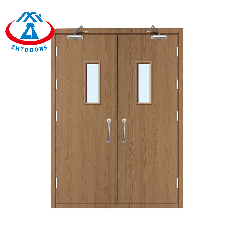 Factory Direct Sales Wood Grain Steel Main Gate EN Fireproof Door