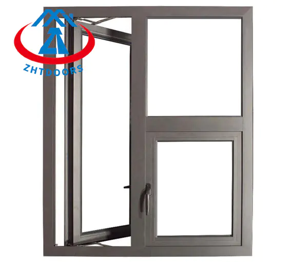 Aluminum Alloy 30 Mins 60 Mins 90 Mins Fire Rated Wind AS Fireproof Glass Window