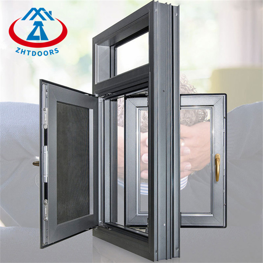 Aluminum Louvered Swing Windows Living Room High