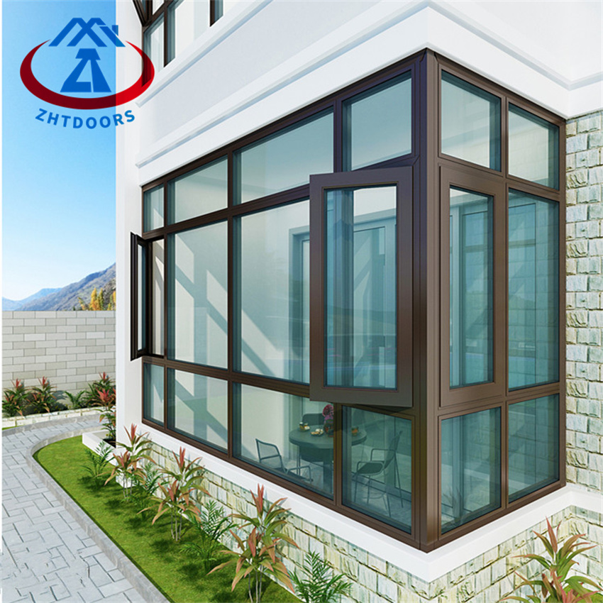 Aluminum Louvered Swing Windows Living Room High