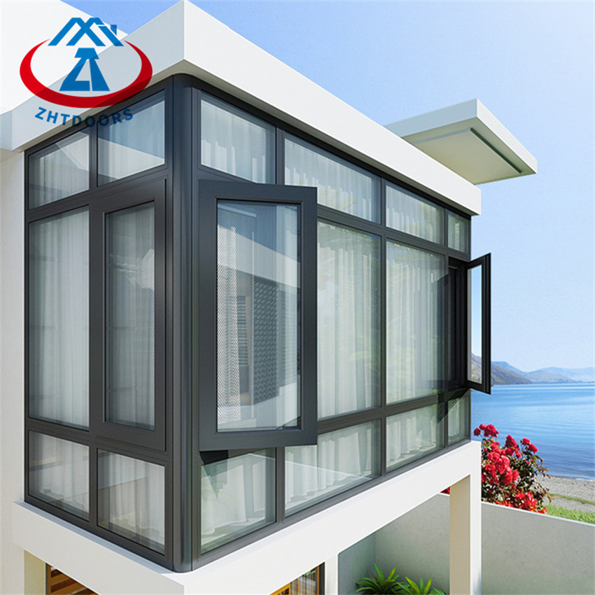 Aluminum Louvered Swing Windows Living Room High