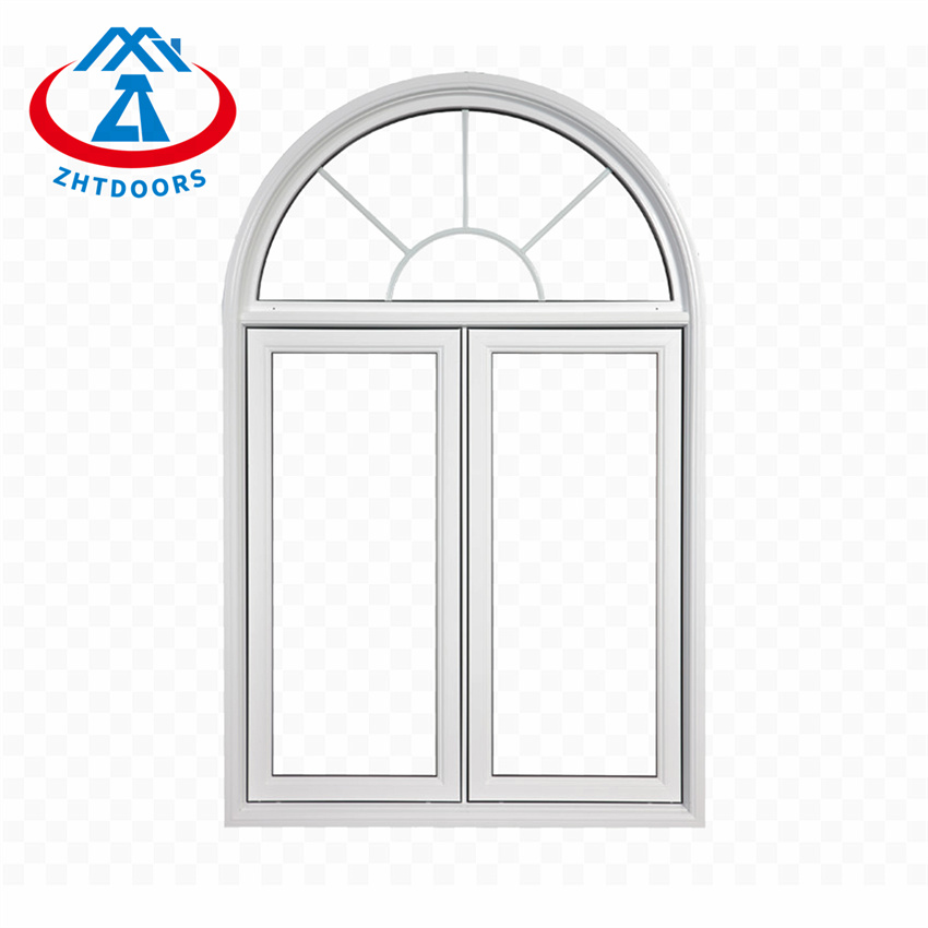 Arc Design Aluminum Casement Window With Glass