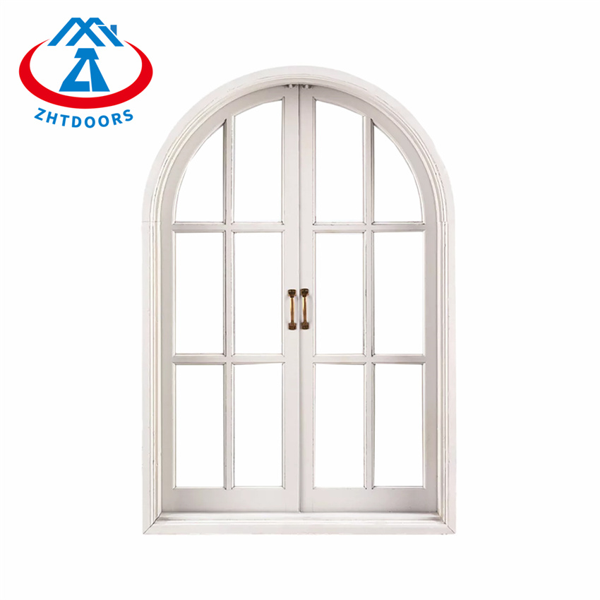 Arc Design Aluminum Casement Window With Glass