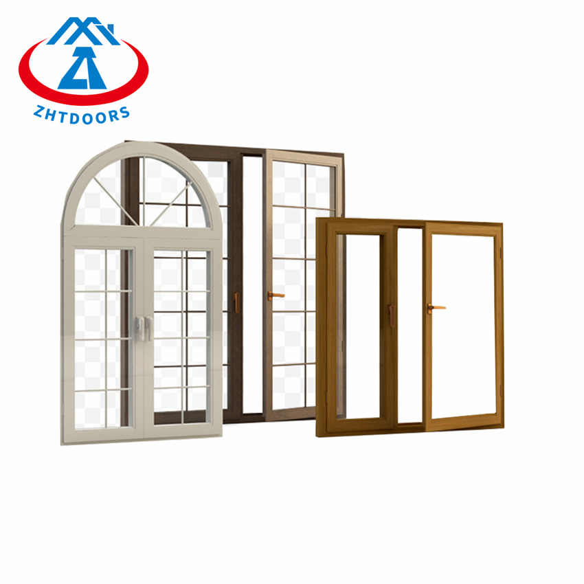 Arc Design Aluminum Casement Window With Glass