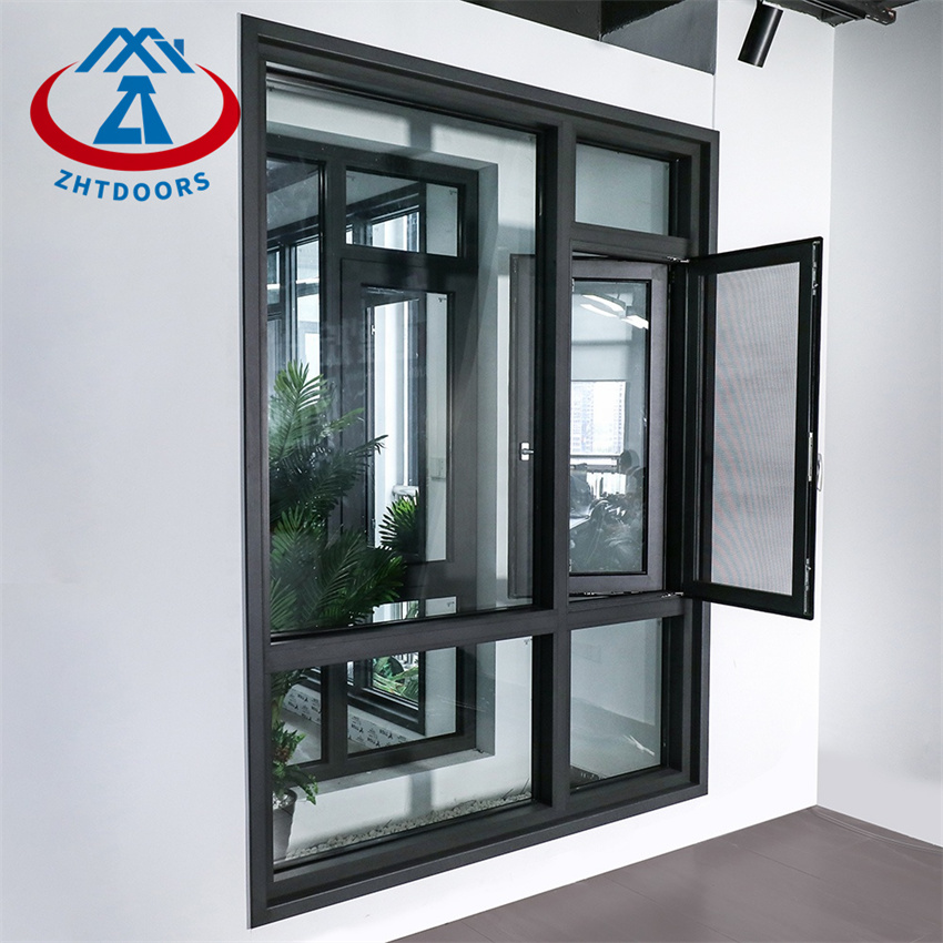 Australia Villas Prefab Modern Frame Casement  Aluminium Swing Window