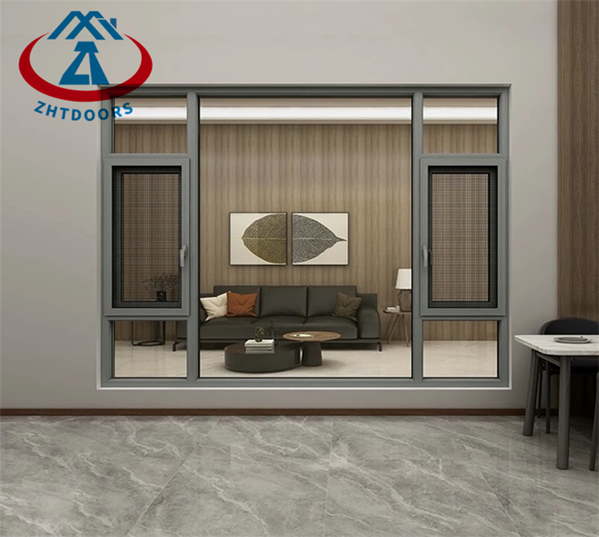 China Manufacturer Aluminum Frame Casement Window Simple