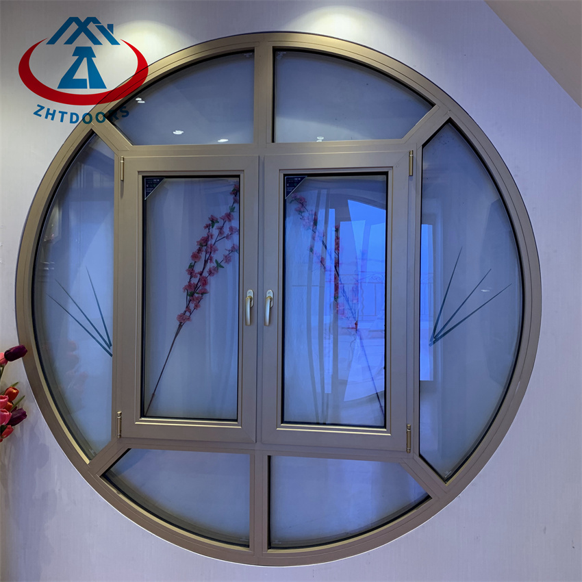 Garden Huge Aluminum Casement Round Window Doubl