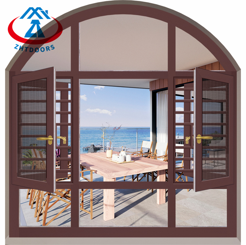 Garden Huge Aluminum Casement Round Window Doubl