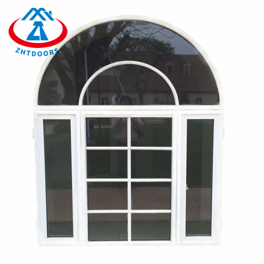 Grill Design Double Glass Aluminium Swing Casement
