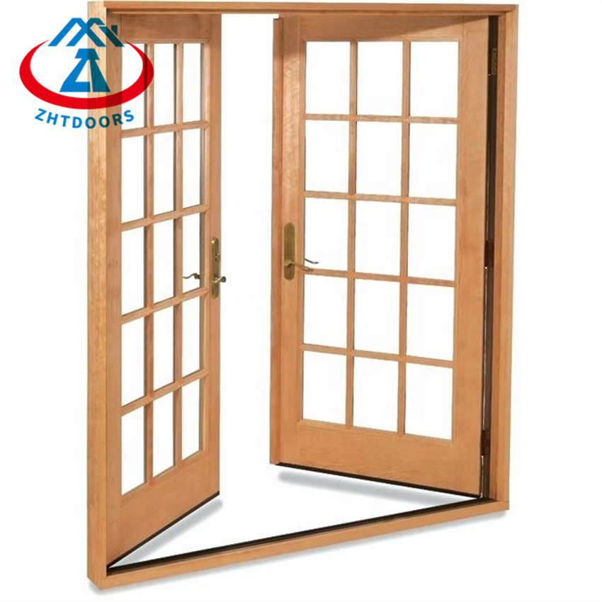 Grill Design Double Glass Aluminium Swing Casement