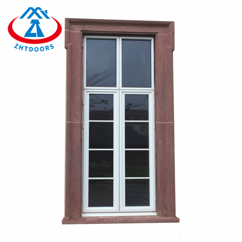 Grill Design Double Glass Aluminium Swing Casement