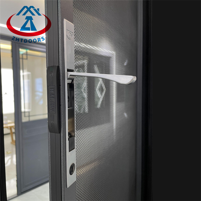 Triple Glazed Bay French Glass Aluminium Swing Window