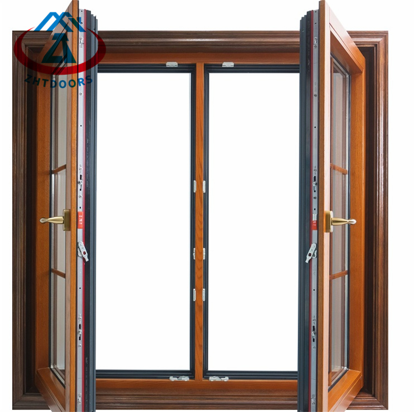 Modern Style House Design Wood-aluminium Tilt Aluminium Swing Window